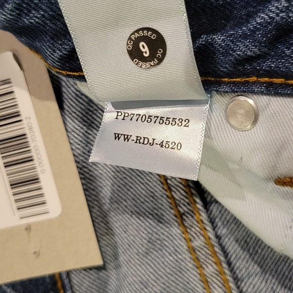 Everlane The 90s Cheeky Straight Jeans 100% Organic Cotton 29 Crop Stone defect - Picture 9 of 14